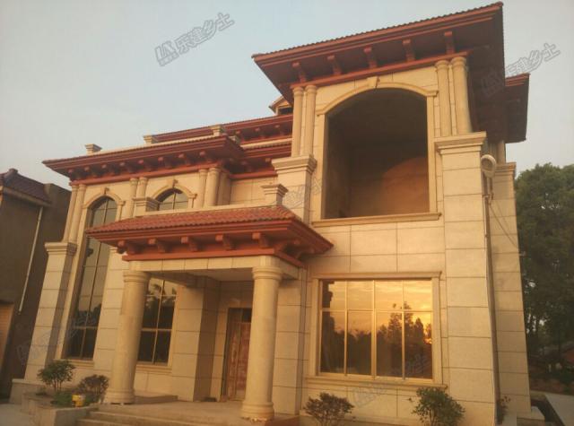 湖北二層歐式別墅設計，是誰把效果圖搬出來了？