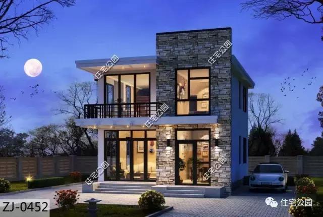 7X9.6米現(xiàn)代別墅，時尚、實(shí)用，造價(jià)僅12萬？