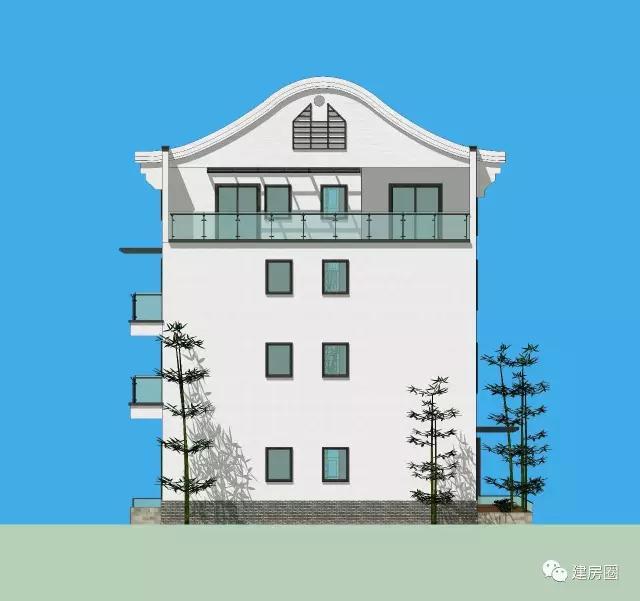 福建老板只花28萬建4層現代徽派別墅！漂亮花園+大露臺