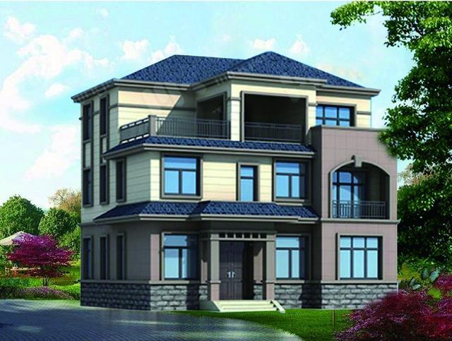 經(jīng)典三層農(nóng)村別墅戶型，既漂亮又便宜全家人都很滿意