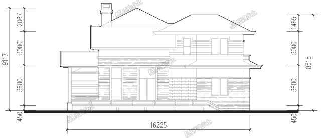 二層簡(jiǎn)約別墅，設(shè)計(jì)過渡平臺(tái)及內(nèi)庭院，讓居住更愜意