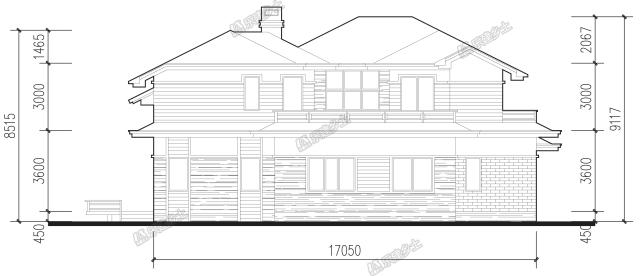二層簡(jiǎn)約別墅，設(shè)計(jì)過渡平臺(tái)及內(nèi)庭院，讓居住更愜意