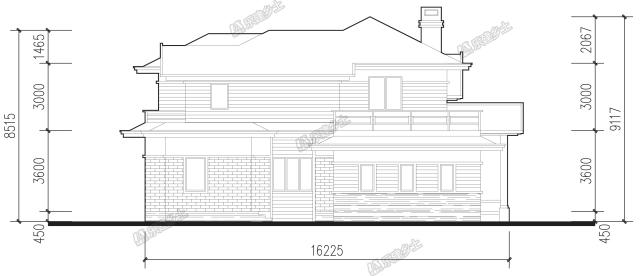 二層簡(jiǎn)約別墅，設(shè)計(jì)過渡平臺(tái)及內(nèi)庭院，讓居住更愜意