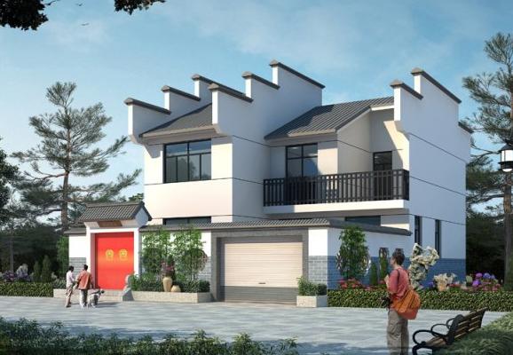 二層徽派鄉村別墅，只要50萬，最愛院子和地下室