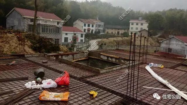 農村自建二層住宅施工全過程，附多張施工圖