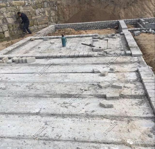 農村自建二層住宅施工全過程，附多張施工圖