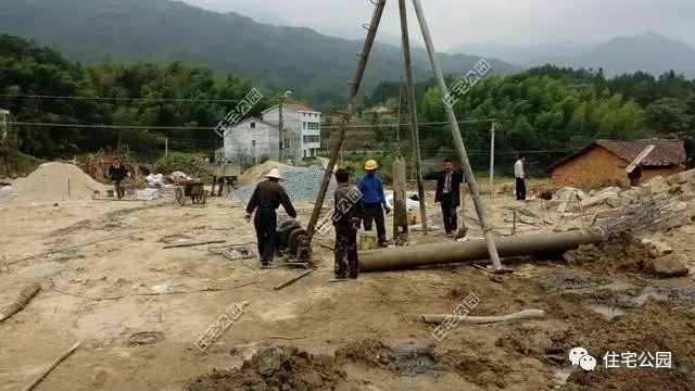 農村自建二層住宅施工全過程，附多張施工圖