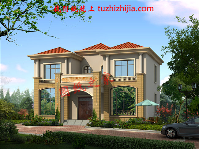 120平方兩層房子設計圖及圖片,外觀大方好看,內部結構合理