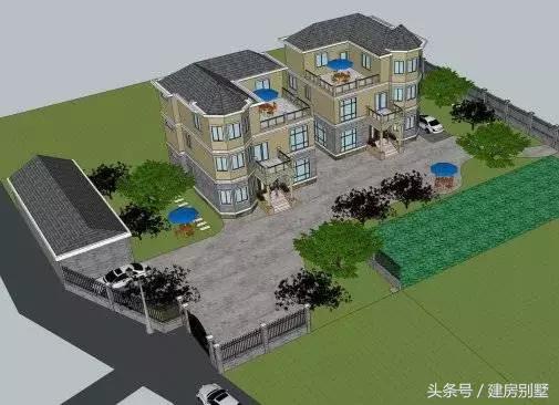 太霸氣了！江西兄妹用1000多平米建兩棟三層別墅