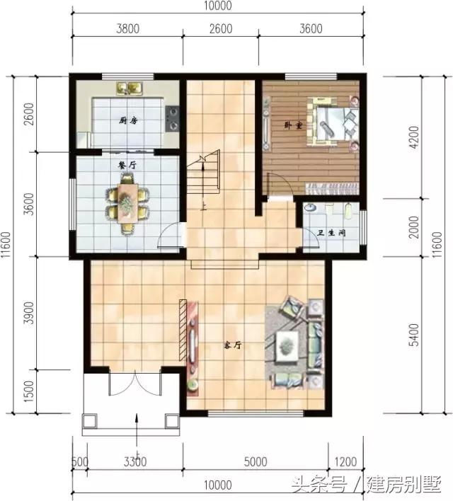3款開間10米的農村別墅戶型，小地基建別墅更精致，大地基羨慕不來