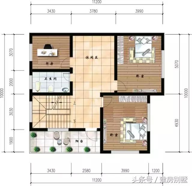 3款開間10米的農村別墅戶型，小地基建別墅更精致，大地基羨慕不來