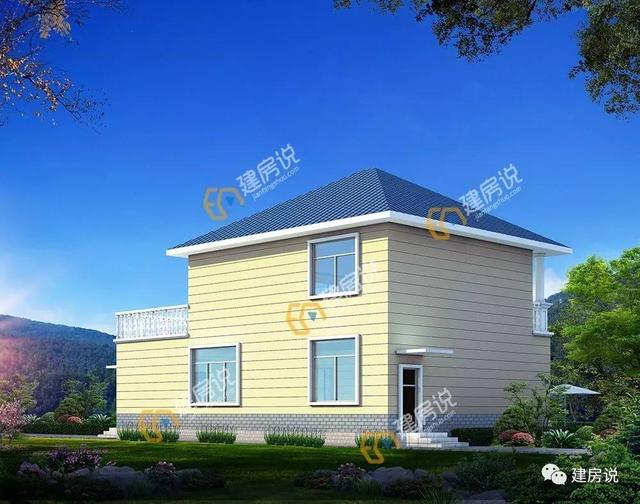 帶旋轉樓梯的二層農村別墅，十里八鄉都喜歡的戶型