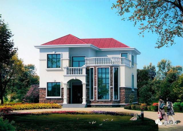 5款帶落地窗的農村別墅，大氣的別墅就應該是這個樣子