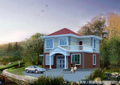 幾組別墅效果圖和完工圖對比，完工圖比效果圖更漂亮