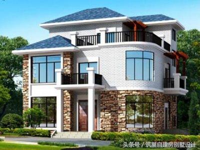 幾組別墅效果圖和完工圖對比，完工圖比效果圖更漂亮