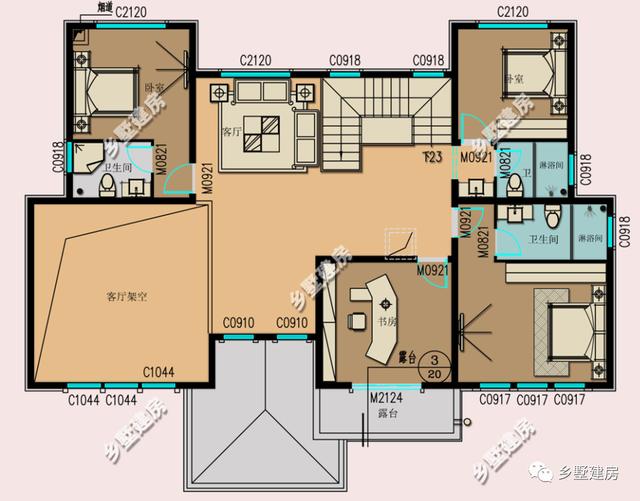 給你20萬回農村自建房，這兩款別墅方案你選哪個？