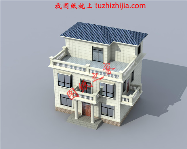 100平方三層樓房設計圖及圖片，戶型設計簡約時尚