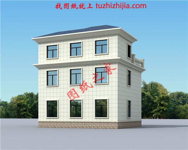 100平方三層樓房設計圖及圖片，戶型設計簡約時尚