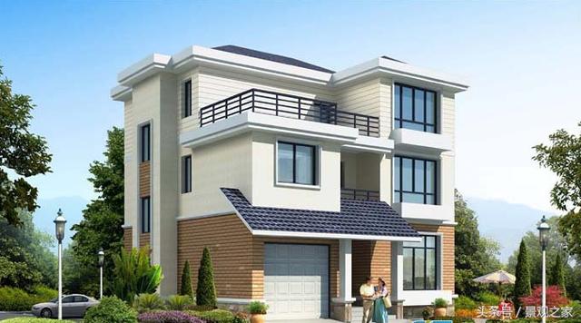 適合現代居住的三層住宅農村房屋設計圖