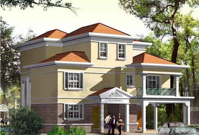 適合現代居住的三層住宅農村房屋設計圖