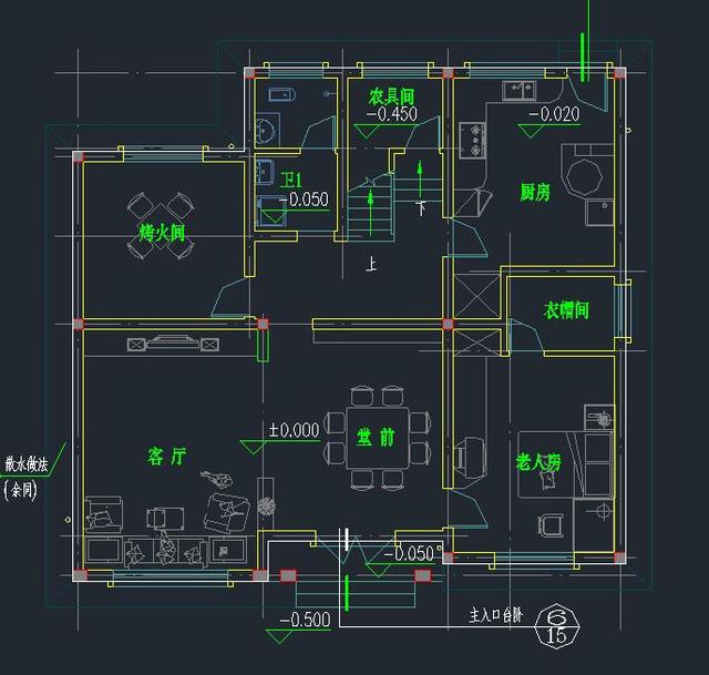 三層樓房設計圖包含全套施工圖紙，自建房效果圖