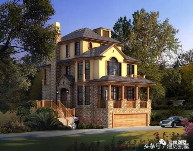10棟比較純正的歐美風格別墅外觀效果圖片，好看