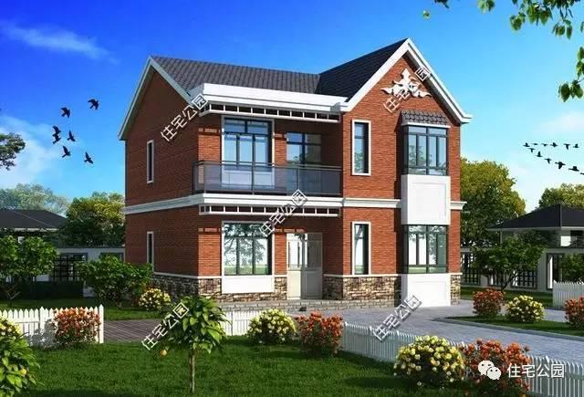 2套占地100平的農村別墅，戶型方正、實用！