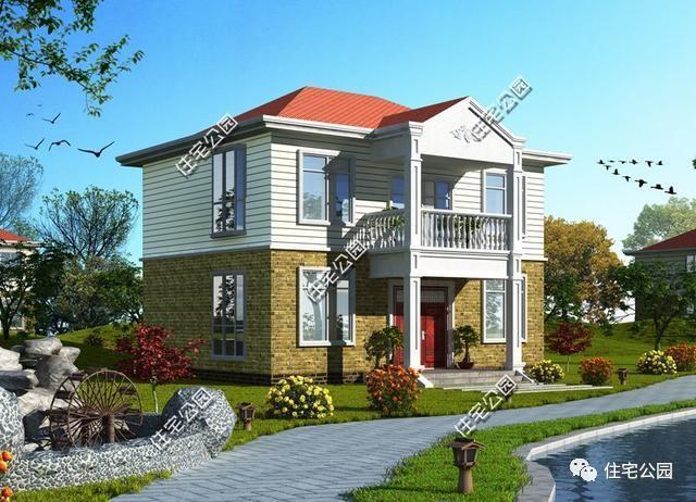 2套占地100平的農村別墅，戶型方正、實用！