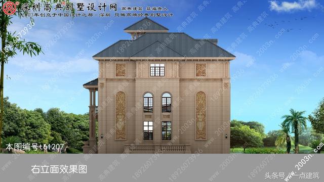 帶地下室和小塔樓的三層豪華歐式別墅效果圖+建造施工實(shí)景照片！