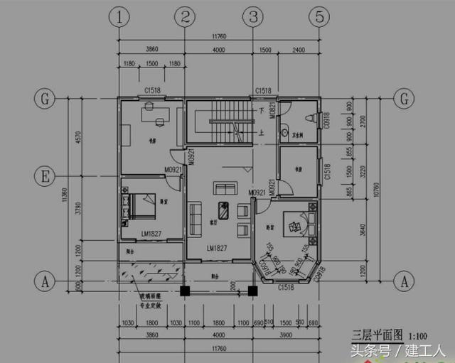 12X11米四層農(nóng)村別墅設(shè)計(jì)方案！