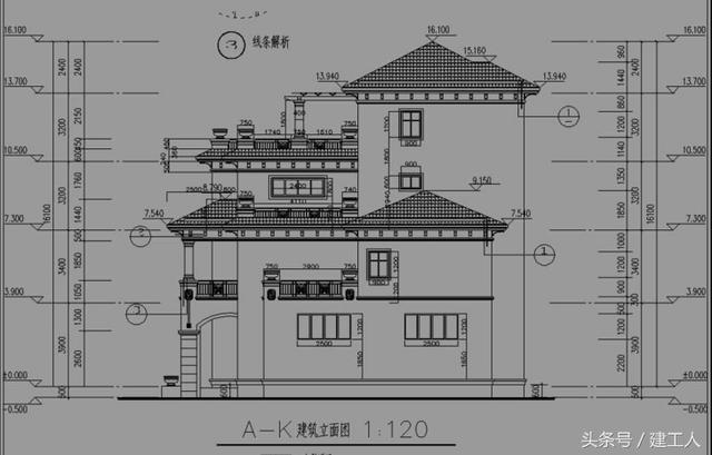 16米X13米四層高檔別墅設計方案！