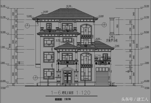 16米X13米四層高檔別墅設計方案！
