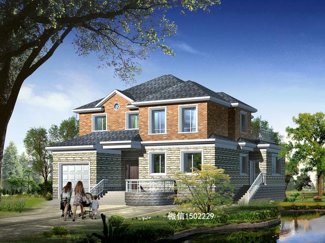 農村小別墅設計圖 新農村三層住宅設計圖 兩層自建別墅施工圖紙！