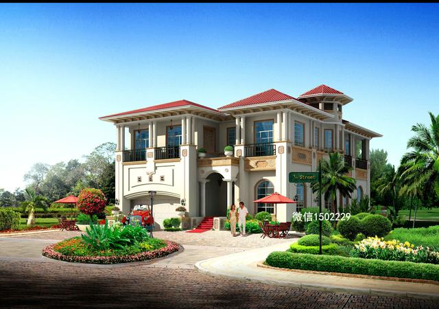 農村小別墅設計圖 新農村三層住宅設計圖 兩層自建別墅施工圖紙！