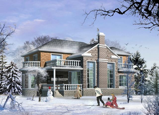 農村小別墅設計圖 新農村三層住宅設計圖 兩層自建別墅施工圖紙！