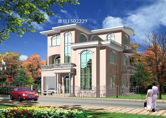 農村小別墅設計圖 新農村三層住宅設計圖 兩層自建別墅施工圖紙！