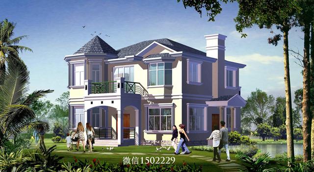 農村小別墅設計圖 新農村三層住宅設計圖 兩層自建別墅施工圖紙！