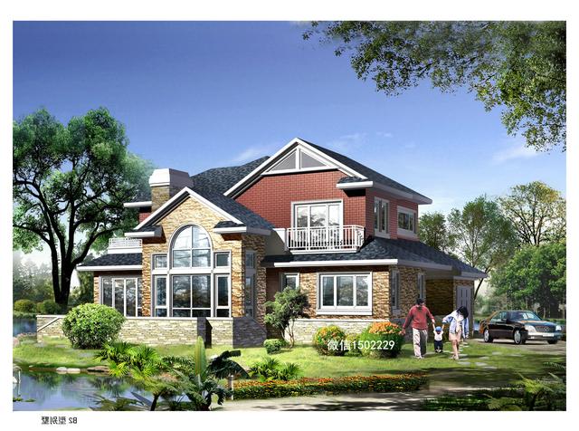 農村小別墅設計圖 新農村三層住宅設計圖 兩層自建別墅施工圖紙！