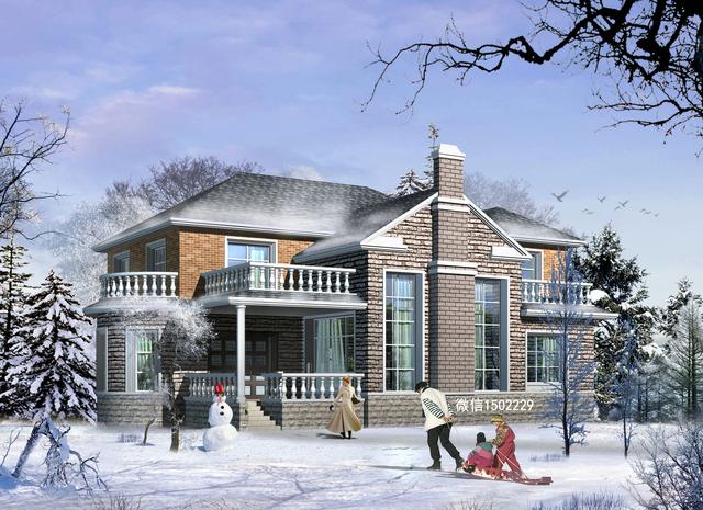 農村小別墅設計圖 新農村三層住宅設計圖 兩層自建別墅施工圖紙！