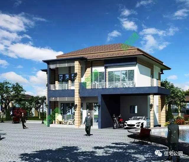 2層農(nóng)村小戶型別墅，露臺(tái)車(chē)庫(kù)全都有，這樣的房子才實(shí)用！