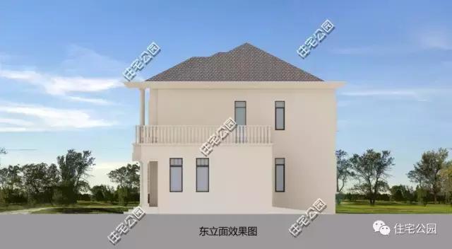 農村自建歐式別墅21X12米，四平八穩、潔污分離！