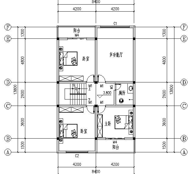 你看到后一定會很驚訝，這是開間僅為8米的三層別墅！