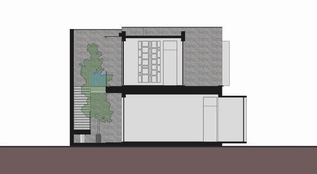 農村現代別墅，屋頂帶蓄水池，簡約時尚，