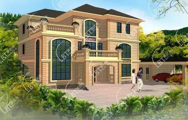 擇一城終老，選一處養老！農村三層奢華自建別墅設計圖紙！