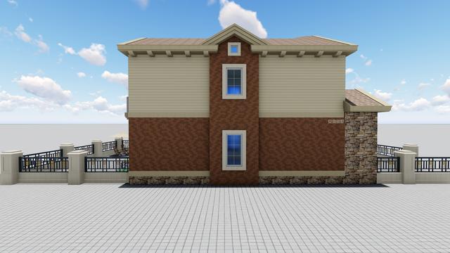 農村精品別墅，8X16M，解決建筑過長問題！