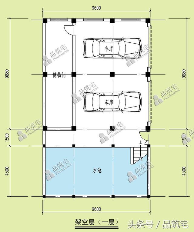10×14米四層農村別墅，帶魚池帶屋頂泳池！農村土豪多啊！