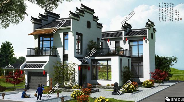 別墅還是中式美，徽派風(fēng)格，不易過時(shí)！