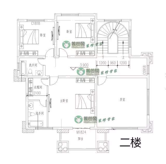 土豪自建三層別墅 8個(gè)臥室的新農(nóng)村自建房附全套施工圖紙！