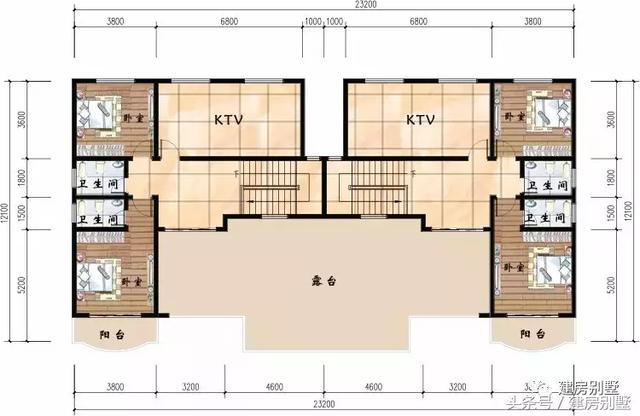 農(nóng)村兄弟倆自建樓戶型方案圖，1套二層1套三層隨便挑