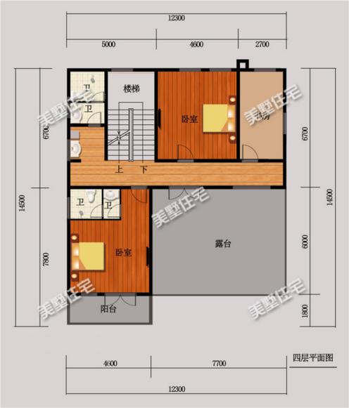 2款高逼格四層自建房戶型圖，在村里隨便建一棟別人一百年都難被超越